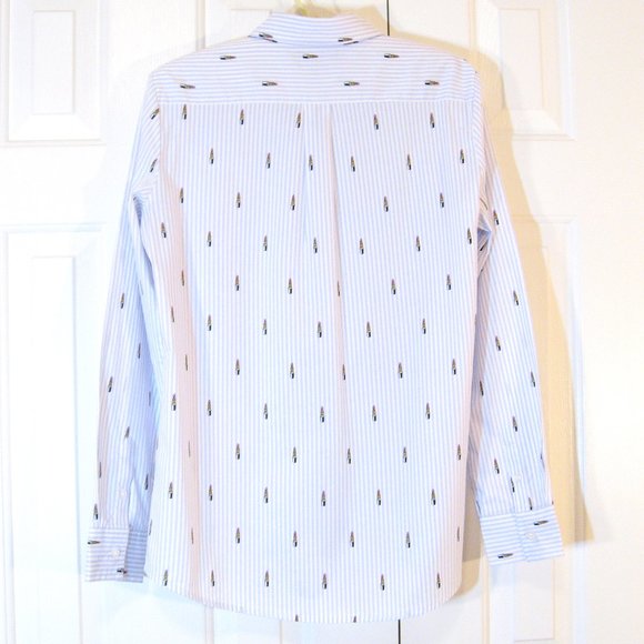 Banana Republic | 'Lipstick' Novelty Print Striped Dillon Shirt - Picture 7 of 10